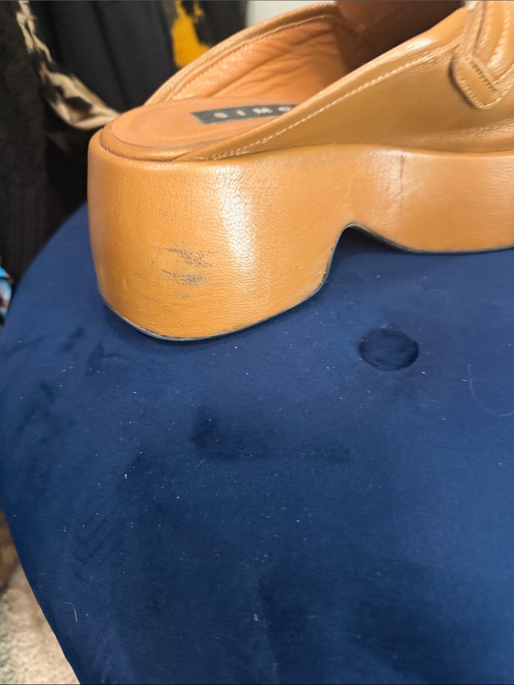 Simon Miller Tan Platform Loafer Mules - Picture 4 of 4
